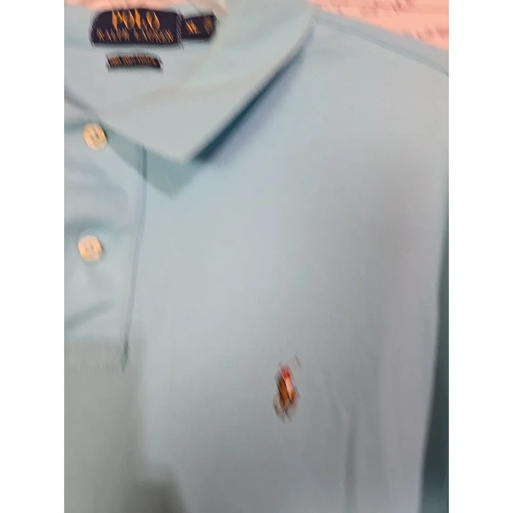 Polo Ralph Lauren Blue Pima Soft Touch Short Sleeve Golf Polo‎ Shirt Men's SZ XL